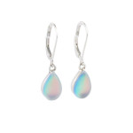 Matt Bezak Tear Drop Earrings Sterling Silver Opal
