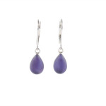 Matt Bezak Tear Drop Earrings Sterling Silver Purple Matt Bezak Tear Drop Earrings Sterling Silver Purple