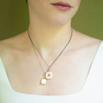 Monica Rich Kosann White Enamel Vermeil Cushion Locket Monica Rich Kosann White Enamel Vermeil Cushion Locket