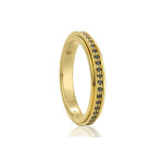 Meditation Rings Eclipse Meditation Spinner Ring - Vermeil Yellow Gold