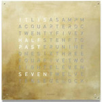 QLOCKTWO QLOCKTWO 180 Silver and Gold QLOCKTWO QLOCKTWO 180 Silver and Gold