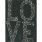 Sugarboo and Co L-O-V-E Art Print - Black Background