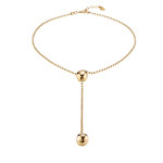 UNOde50 Lonely Planet Necklace Gold UNOde50 Lonely Planet Necklace Gold