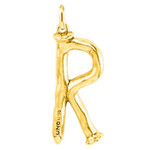 UNOde50 Letter Charm - Large, Gold UNOde50 Letter Charm - Large, Gold