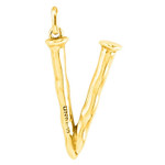 UNOde50 Letter Charm - Large, Gold UNOde50 Letter Charm - Large, Gold