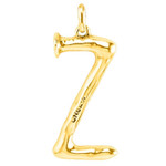 UNOde50 Letter Charm - Large, Gold UNOde50 Letter Charm - Large, Gold