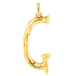 UNOde50 Letter Charm - Large, Gold UNOde50 Letter Charm - Large, Gold