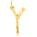 UNOde50 Letter Charm - Large, Gold UNOde50 Letter Charm - Large, Gold