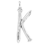 UNOde50 Letter Charm - Large, Silver UNOde50 Letter Charm - Large, Silver