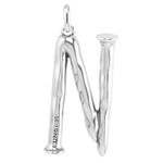 UNOde50 Letter Charm - Large, Silver UNOde50 Letter Charm - Large, Silver