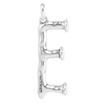 UNOde50 Letter Charm - Large, Silver UNOde50 Letter Charm - Large, Silver
