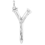 UNOde50 Letter Charm - Large, Silver UNOde50 Letter Charm - Large, Silver