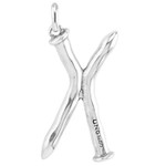 UNOde50 Letter Charm - Large, Silver UNOde50 Letter Charm - Large, Silver