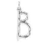 UNOde50 Letter Charm - Large, Silver UNOde50 Letter Charm - Large, Silver