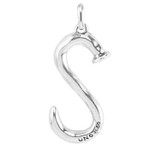 UNOde50 Letter Charm - Large, Silver UNOde50 Letter Charm - Large, Silver