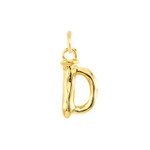 UNOde50 Letter Charm - Small, Gold