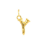 UNOde50 Letter Charm - Small, Gold
