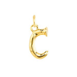 UNOde50 Letter Charm - Small, Gold