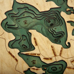 Nautical Wood Maps Arbutus Lake