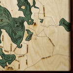 Nautical Wood Maps Arbutus Lake