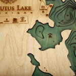 Nautical Wood Maps Arbutus Lake
