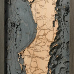 Nautical Wood Maps Baja Peninsula / Gulf of California  Nautical Wood Maps Baja Peninsula / Gulf of California