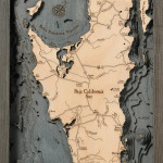 Nautical Wood Maps Baja Peninsula / Gulf of California  Nautical Wood Maps Baja Peninsula / Gulf of California