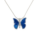 Matt Bezak Butterfly Glass Pendant Sterling Silver Matt Bezak Butterfly Glass Pendant Sterling Silver