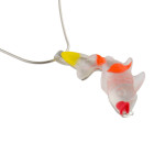 Matt Bezak Koi Glass Pendant Sterling Silver