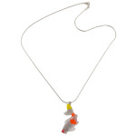 Matt Bezak Koi Glass Pendant Sterling Silver