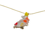 Matt Bezak Koi Glass Pendant Yellow Gold