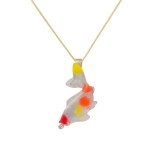 Matt Bezak Koi Glass Pendant Yellow Gold