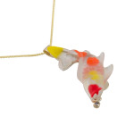 Matt Bezak Koi Glass Pendant Yellow Gold