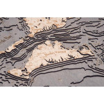 Nautical Wood Maps Cape Cod - Large  Nautical Wood Maps Cape Cod - Large