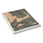 Nautical Wood Maps Cape Cod - Large  Nautical Wood Maps Cape Cod - Large