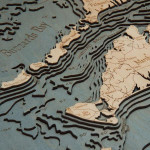 Nautical Wood Maps Cape Cod - Large  Nautical Wood Maps Cape Cod - Large