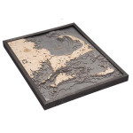 Nautical Wood Maps Cape Cod - Large  Nautical Wood Maps Cape Cod - Large