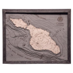 Nautical Wood Maps Catalina Island 