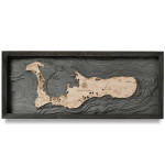 Nautical Wood Maps Grand Cayman  Nautical Wood Maps Grand Cayman