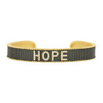 Freida Rothman Hope Cuff Gold Rhodium