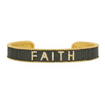 Freida Rothman Faith Cuff Gold Rhodium