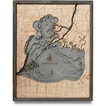 Nautical Wood Maps Lake St Clair  Nautical Wood Maps Lake St Clair