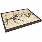 Nautical Wood Maps Lake Cumberland Nautical Wood Maps Lake Cumberland