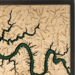 Nautical Wood Maps Lake Cumberland Nautical Wood Maps Lake Cumberland