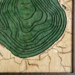 Nautical Wood Maps Glen Lake