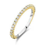 Ti Sento Milano White Zircon Pave Band Gold Milano Ring Ti Sento Milano White Zircon Pave Band Gold Milano Ring