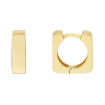 Midas Square Huggie Earrings Yellow Gold Midas Square Huggie Earrings Yellow Gold