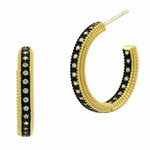 Freida Rothman The Icon Earrings Gold and Rhodium - Small