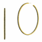 Freida Rothman The Icon Earrings Gold and Rhodium - Extra Large