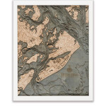 Nautical Wood Maps Hilton Head  Nautical Wood Maps Hilton Head